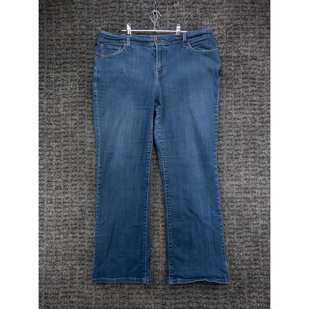 Levis 580 Jeans Womens 18W (36x31) Blue Bootcut Stretch Denim Casual Western